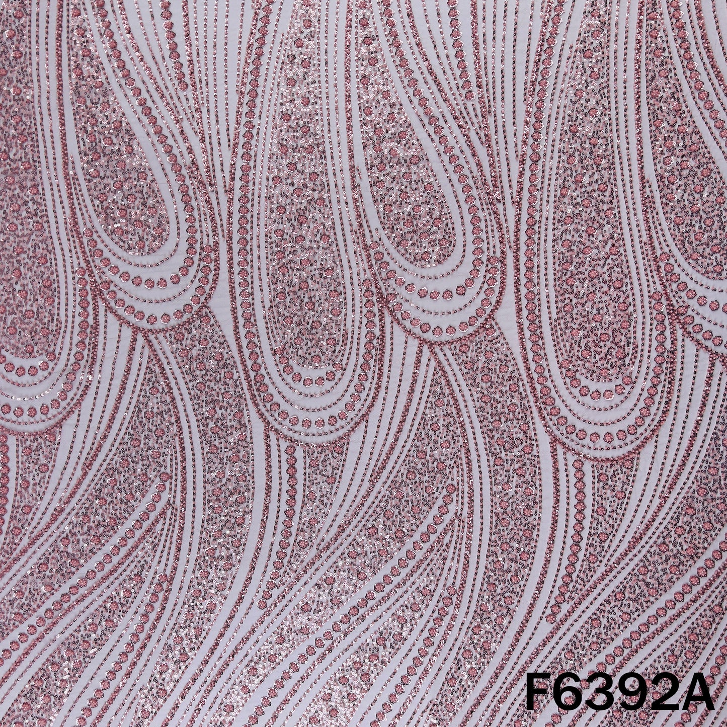 Cut Dana Sequins Embroidered Net Fabric - F6392