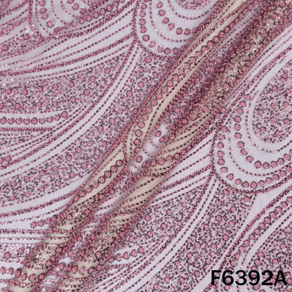 Cut Dana Sequins Embroidered Net Fabric - F6392