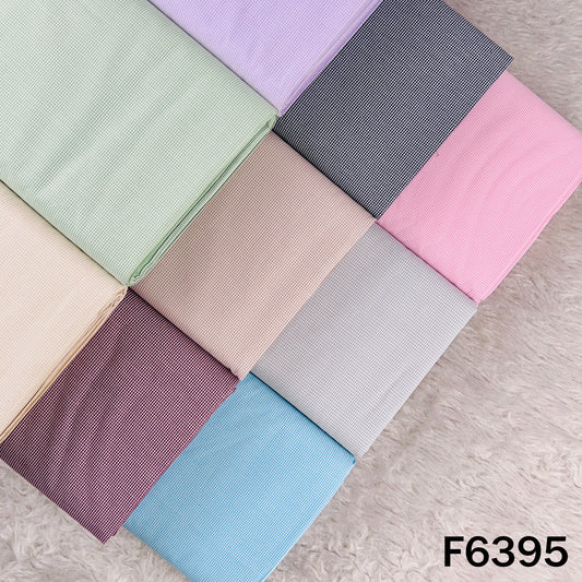 Check Print Pure Cotton Fabric - F6395