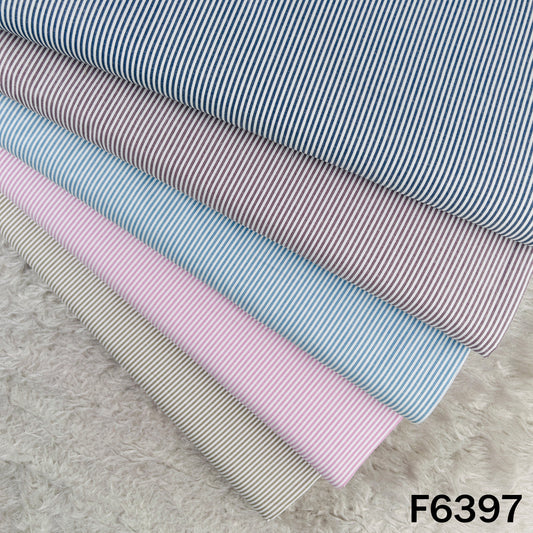 Stripe Print Pure Cotton Fabric - F6397