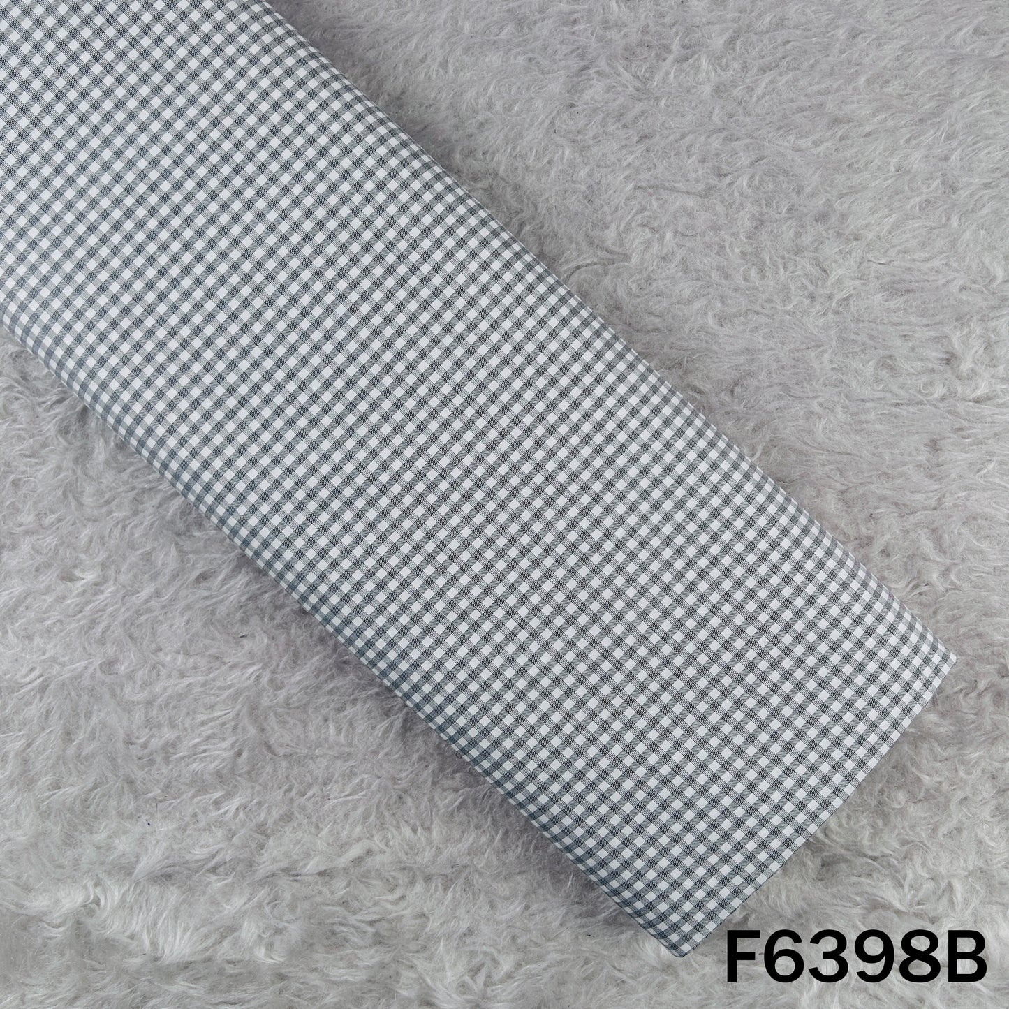 Check Print Pure Cotton Fabric - F6398