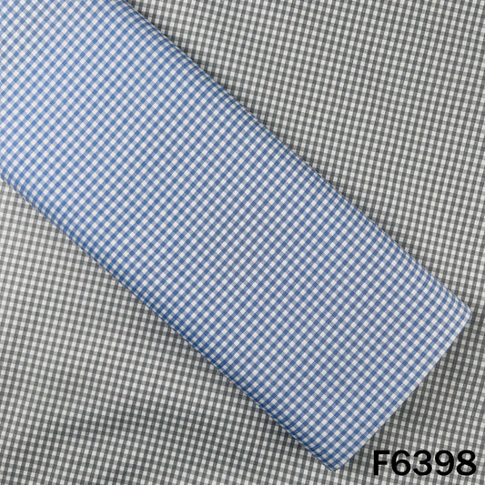 Check Print Pure Cotton Fabric - F6398