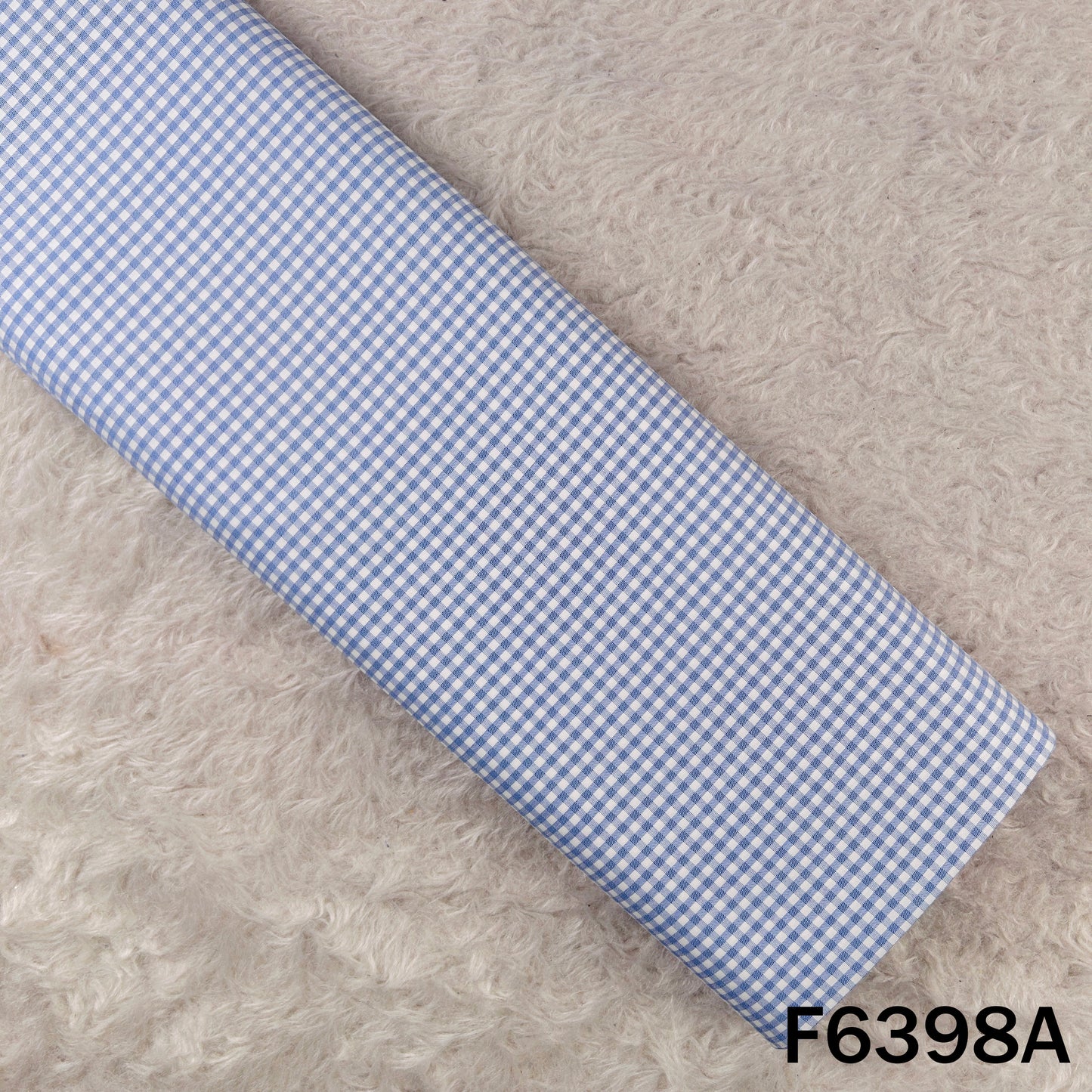 Check Print Pure Cotton Fabric - F6398