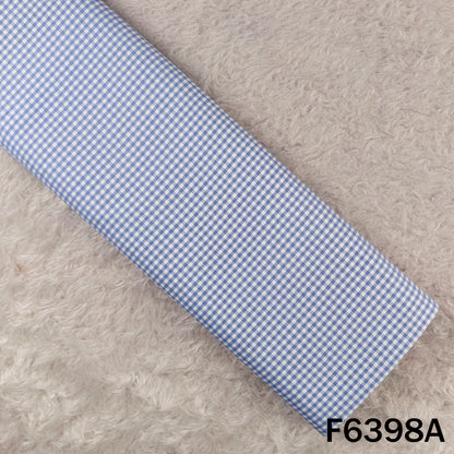 Check Print Pure Cotton Fabric - F6398
