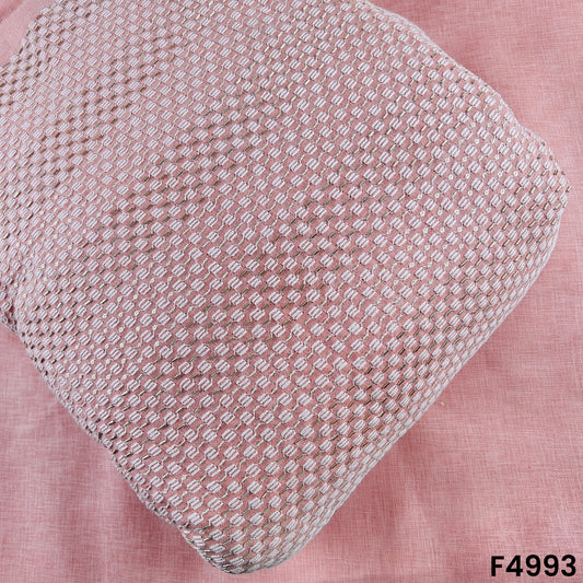 Cut Dana Thread Embroidered Linen Cotton Fabric-F4993