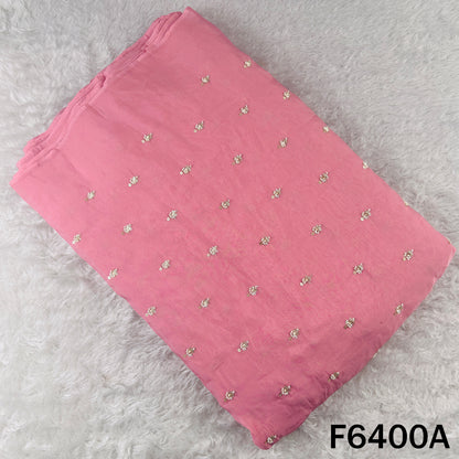 Cut Dana Sequins Work Organza Fabric - F6400