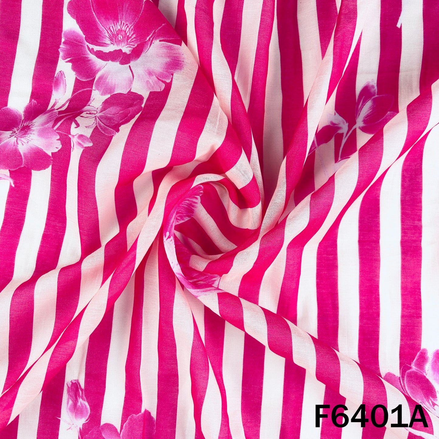 Printed Mul Chanderi Fabric - F6401