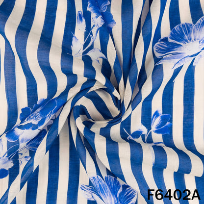 Printed Mul Chanderi Fabric - F6402