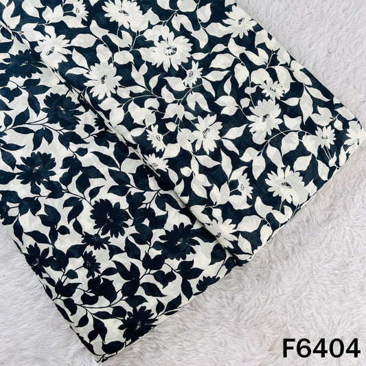 Printed Mul Chanderi Fabric - F6404