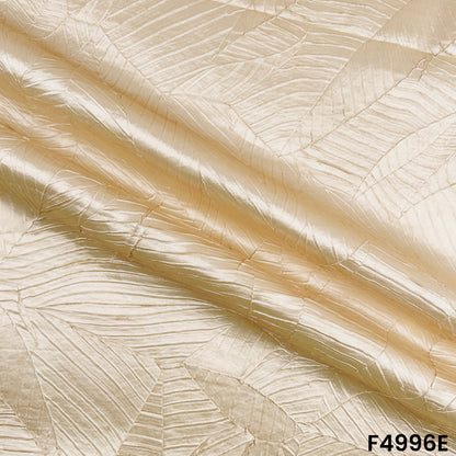 Imported Satin With Pleated Pattern Fabric-F4996