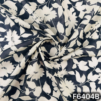 Printed Mul Chanderi Fabric - F6404