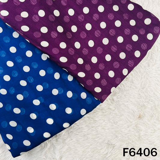 Polka dot print Organza Fabric - F6406