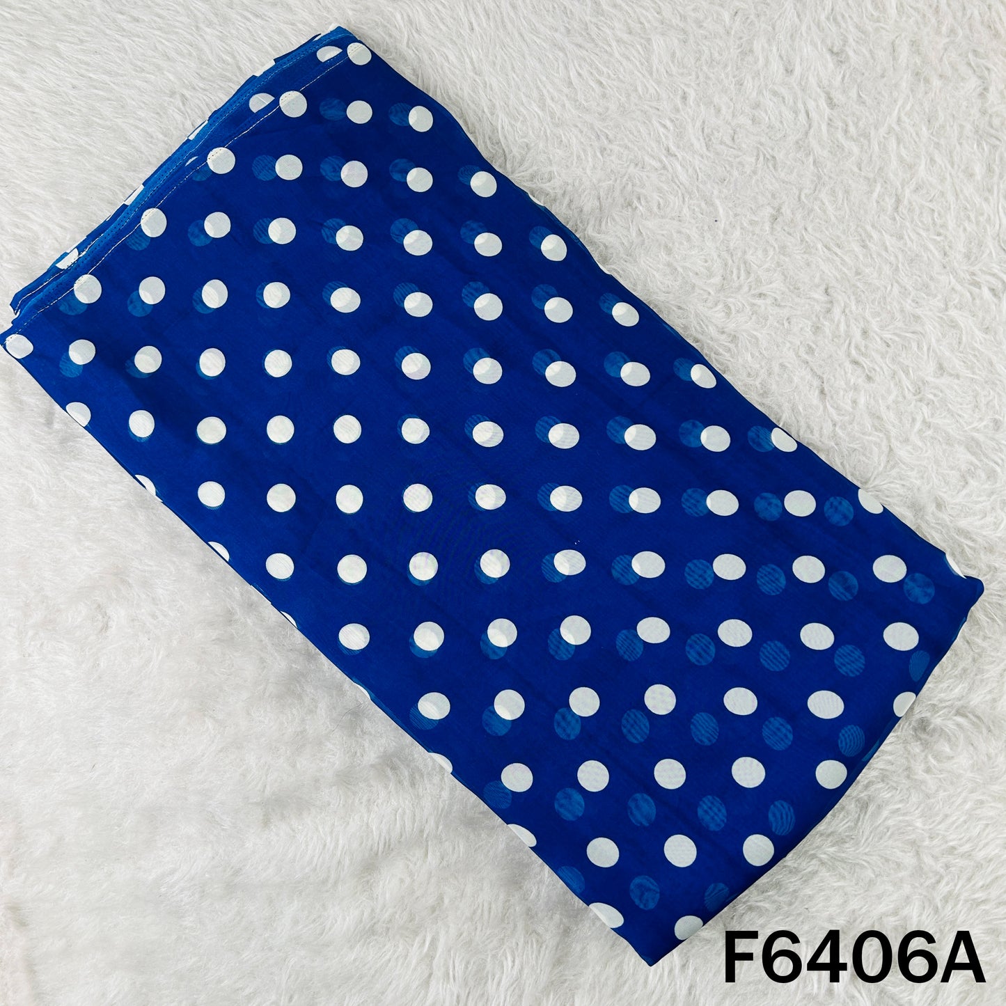 Polka dot print Organza Fabric - F6406