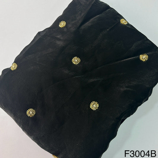 Cut Dana Work shiny organza Fabric-F3004