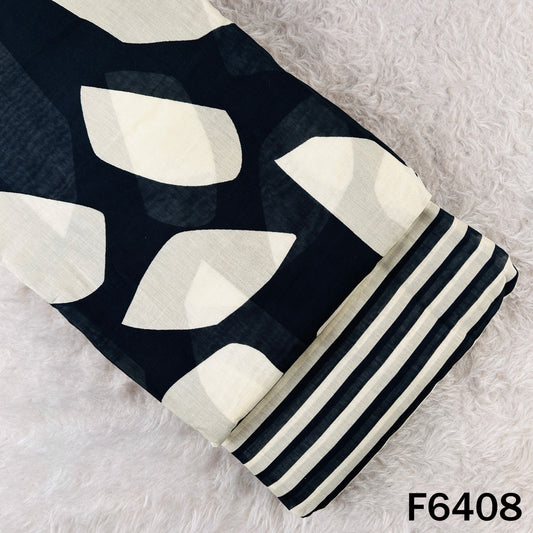 Printed Mul Chanderi Fabric - F6408