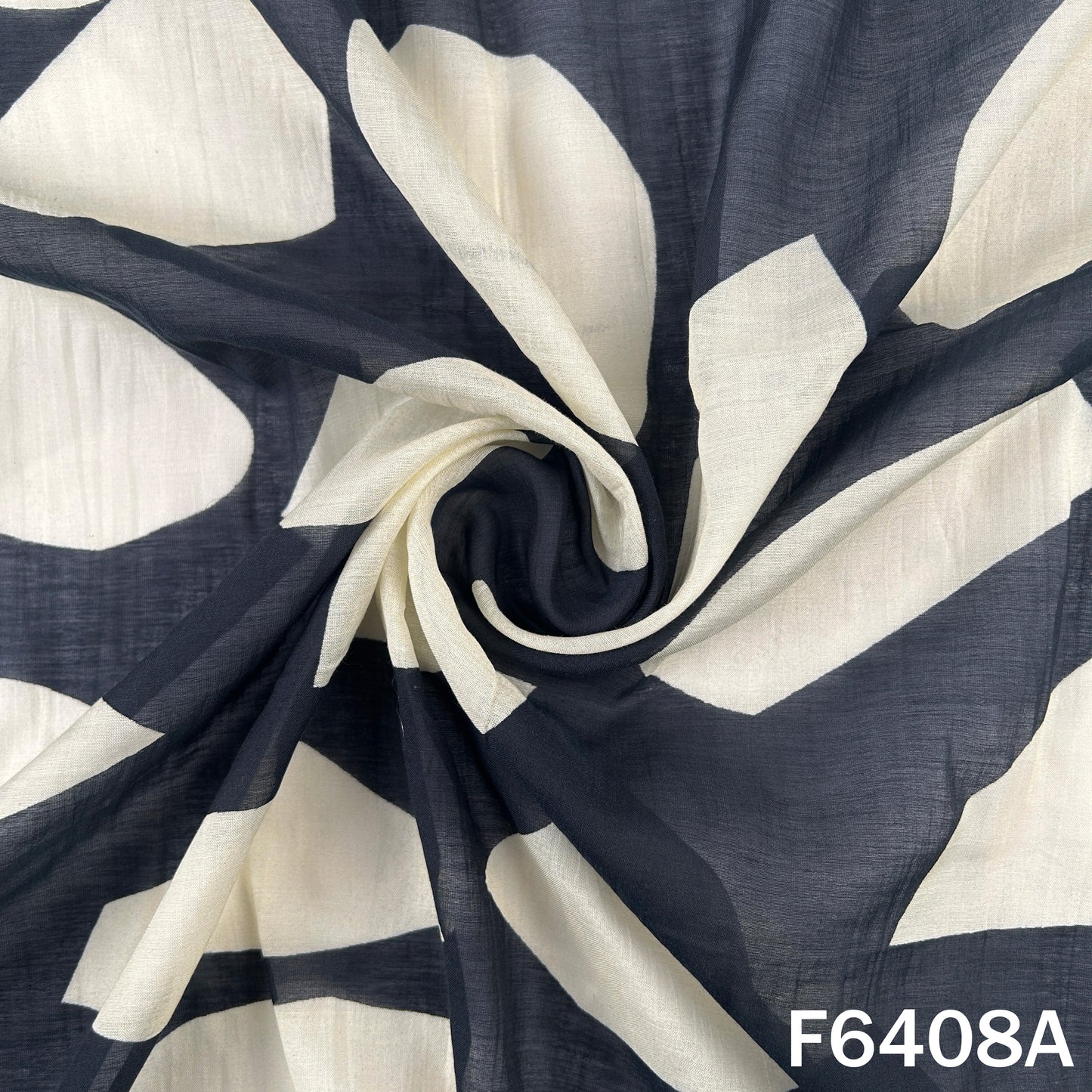 Printed Mul Chanderi Fabric - F6408