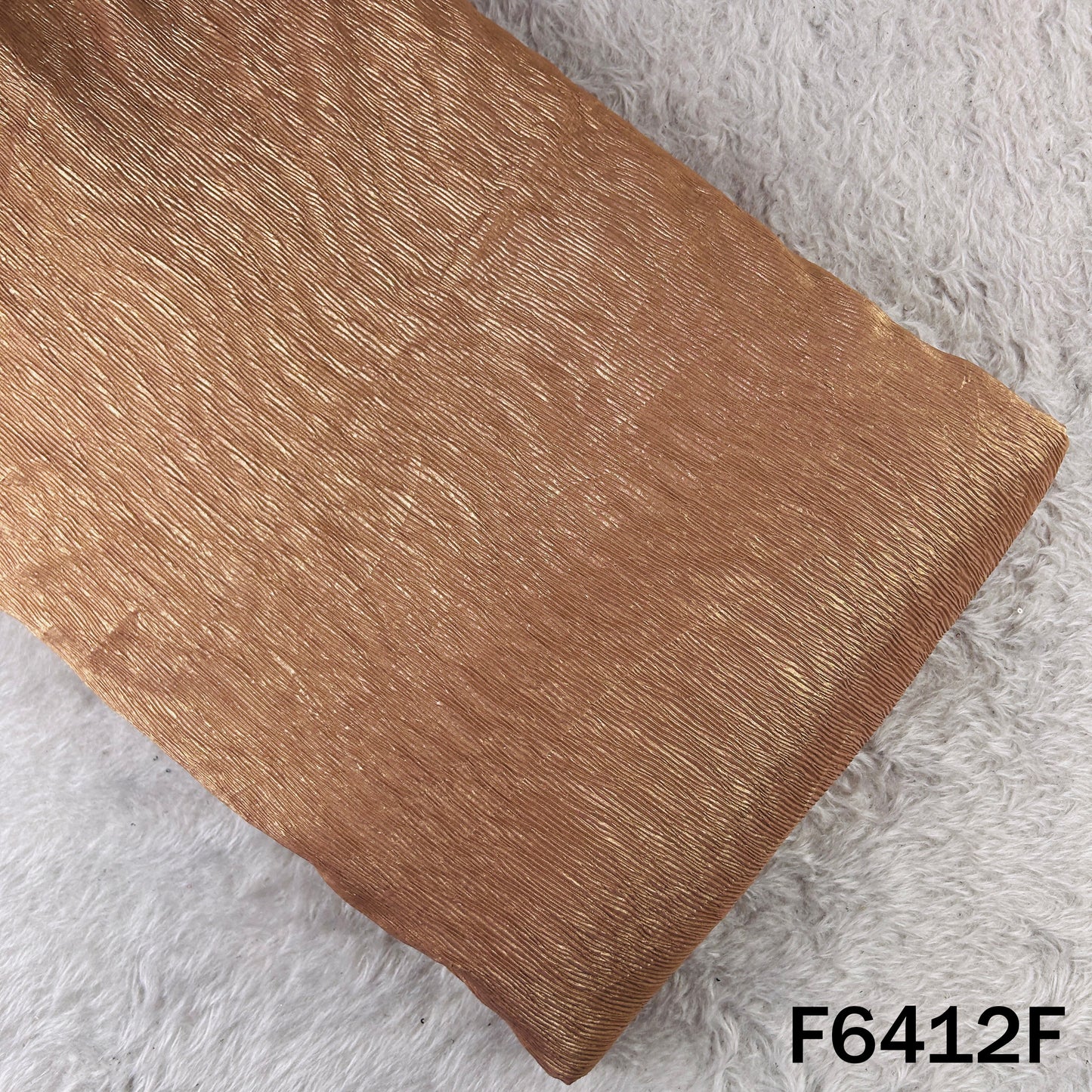 Crushed Foil Organza Fabric - F6412