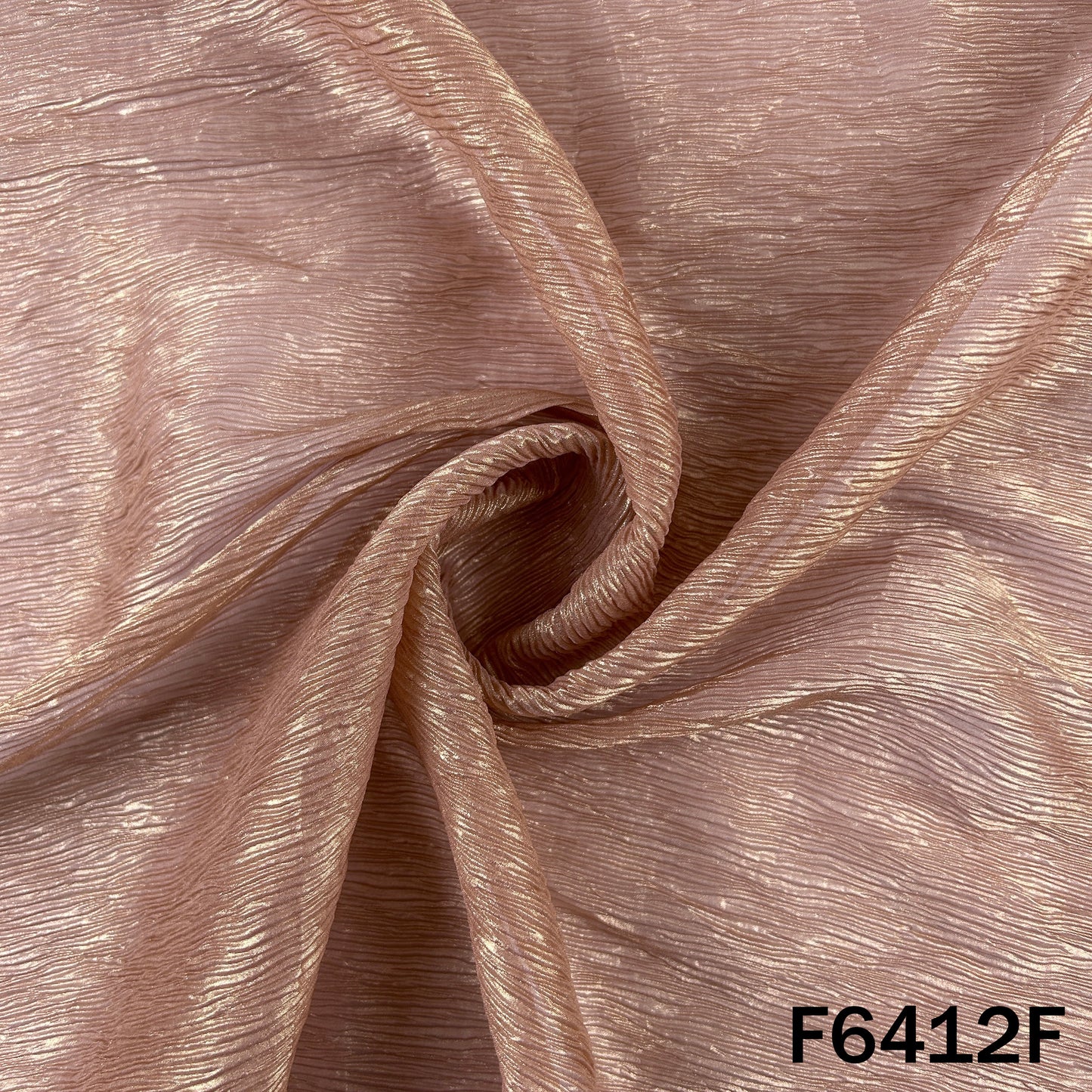 Crushed Foil Organza Fabric - F6412