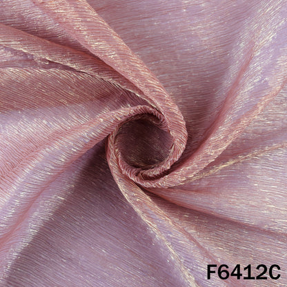 Crushed Foil Organza Fabric - F6412