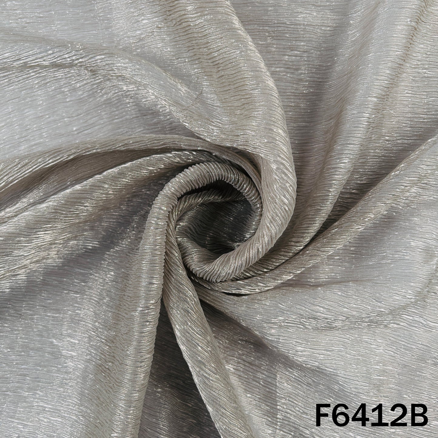 Crushed Foil Organza Fabric - F6412