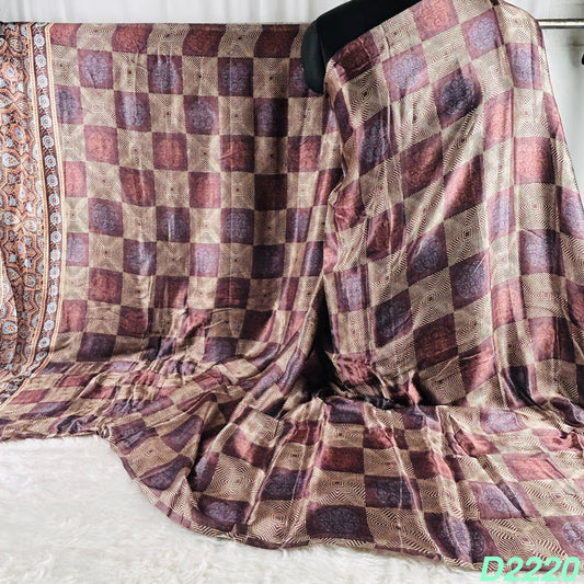 Printed Modal Silk Dupatta-D2220