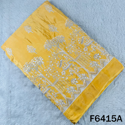 Zari Sequins Thread Work Crepe Fabric - F6415