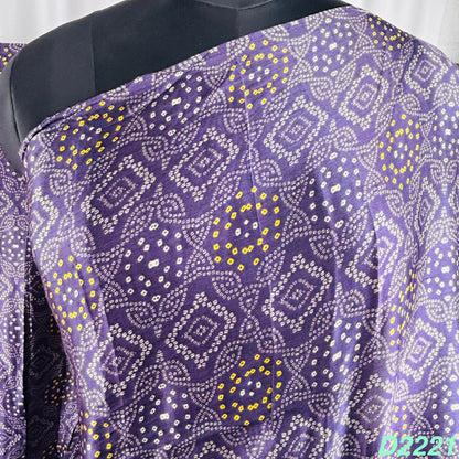 Printed Modal Silk Dupatta-D2221