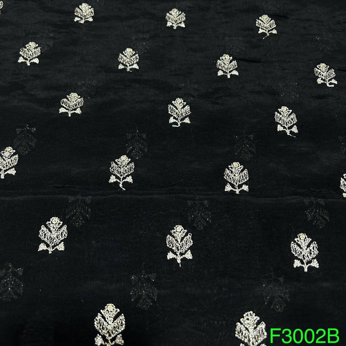 Zari Sequins Organza FAbric-F3002