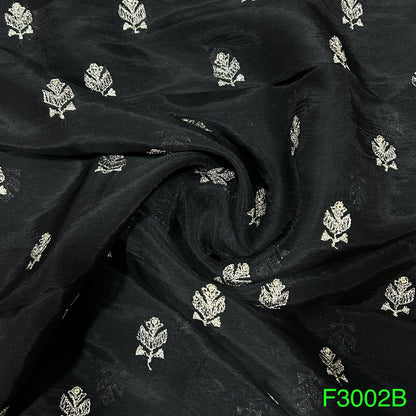 Zari Sequins Organza FAbric-F3002