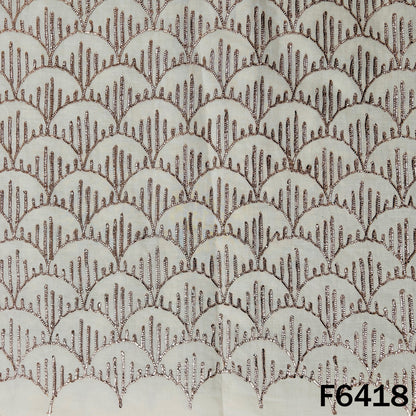 Dyeable Gota Patti Work Kora Cotton Fabric - F6418
