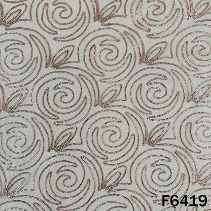 Dyeable Gota Patti Work Kora Cotton Fabric - F6419