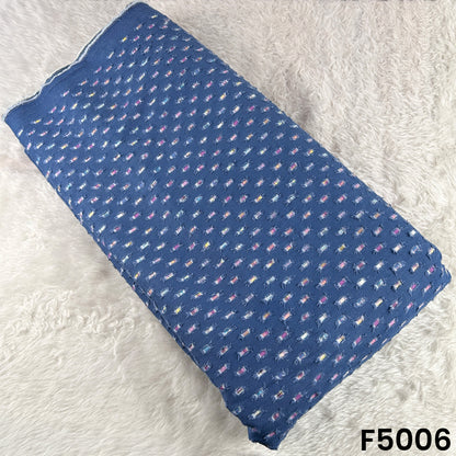 Denim Patch Work Fabric - F5006