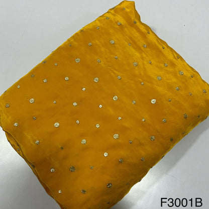 Zari Sequins Crepe Fabric-F3001