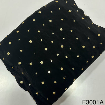 Zari Sequins Crepe Fabric-F3001