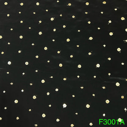 Zari Sequins Crepe Fabric-F3001