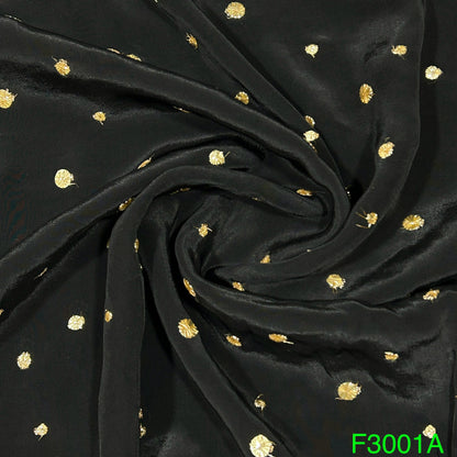 Zari Sequins Crepe Fabric-F3001