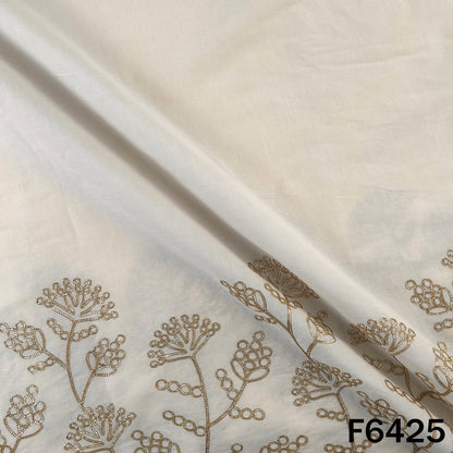 Dyeable Gota Patti Work Kora Cotton Fabric - F6425