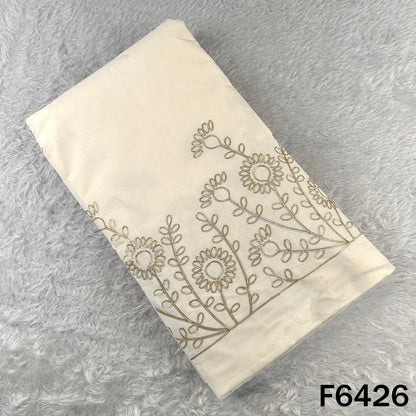 Dyeable Gota Patti Work Kora Cotton Fabric - F6426