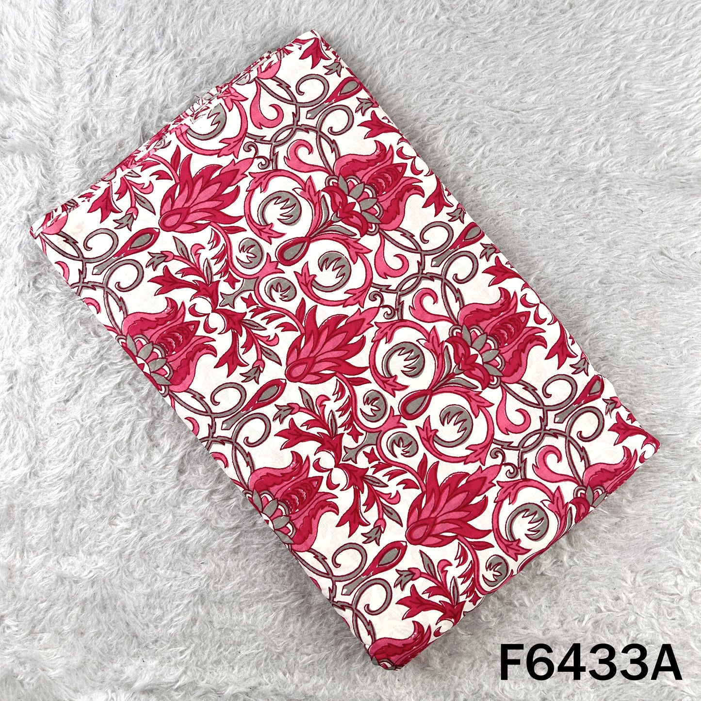 Block Print Cambric Cotton Fabric - F6433