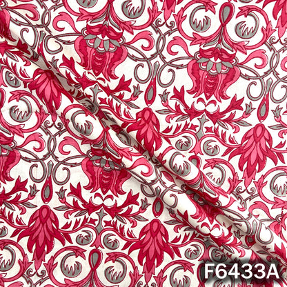 Block Print Cambric Cotton Fabric - F6433