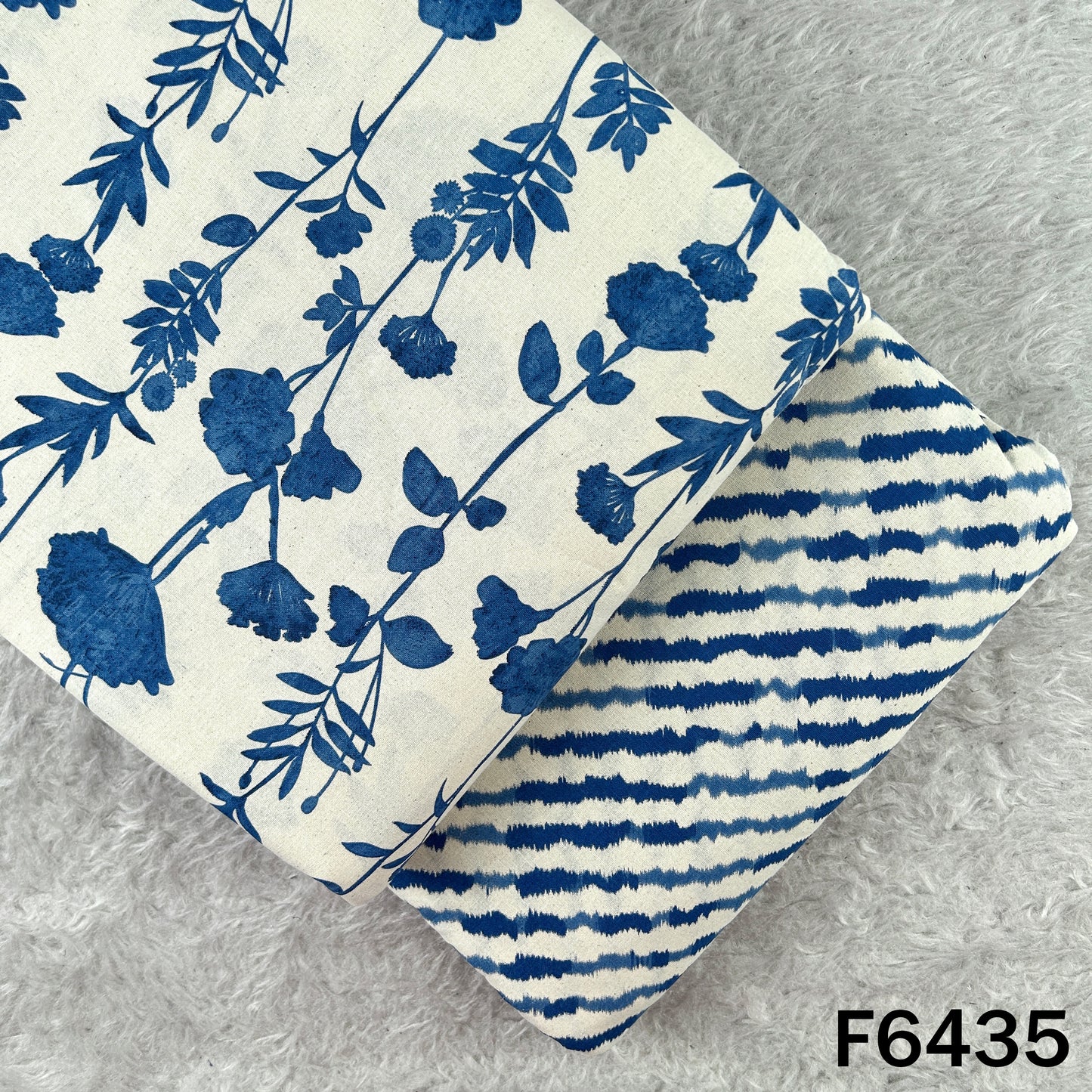 Block Print Flex Cotton Fabric - F6435