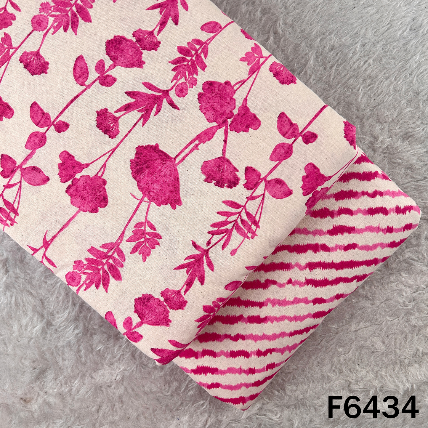 Block Print Flex Cotton Fabric - F6434