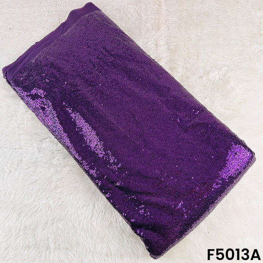 Embroidered Sequins Work Net Fabric-F5013