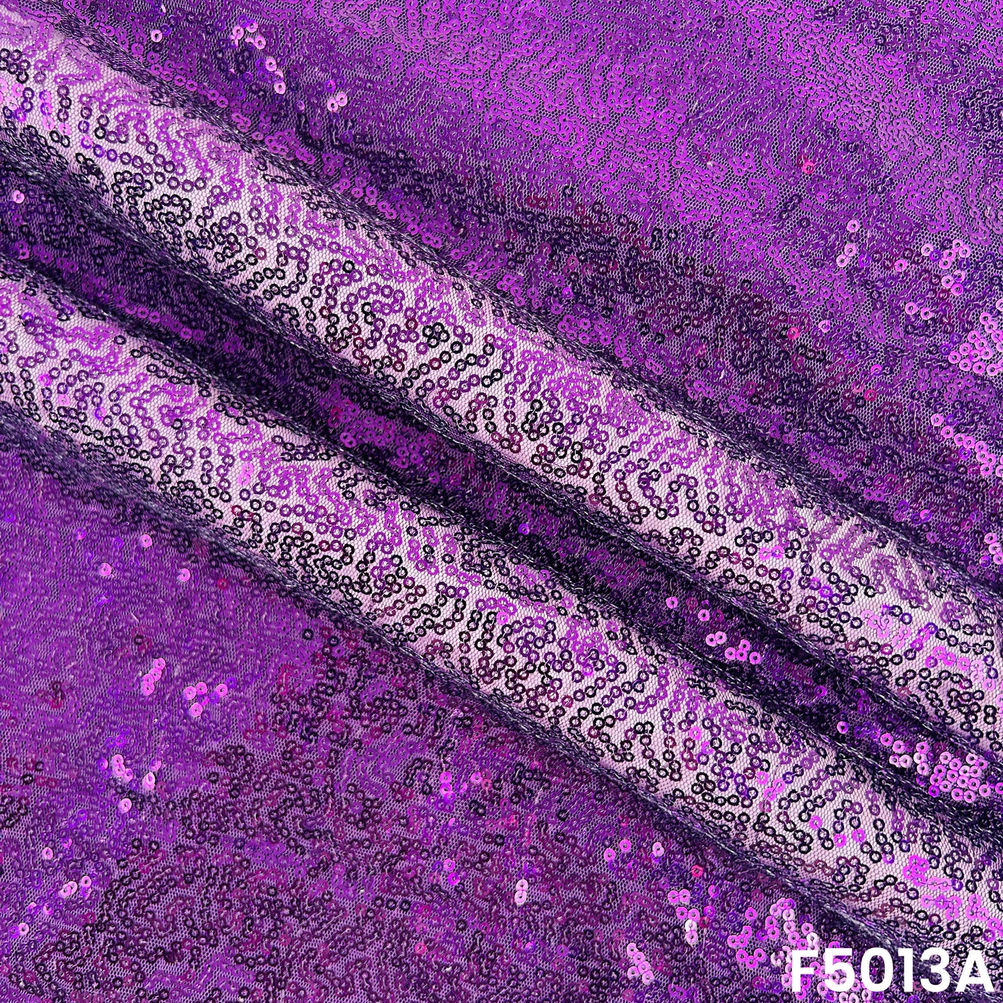 Embroidered Sequins Work Net Fabric-F5013