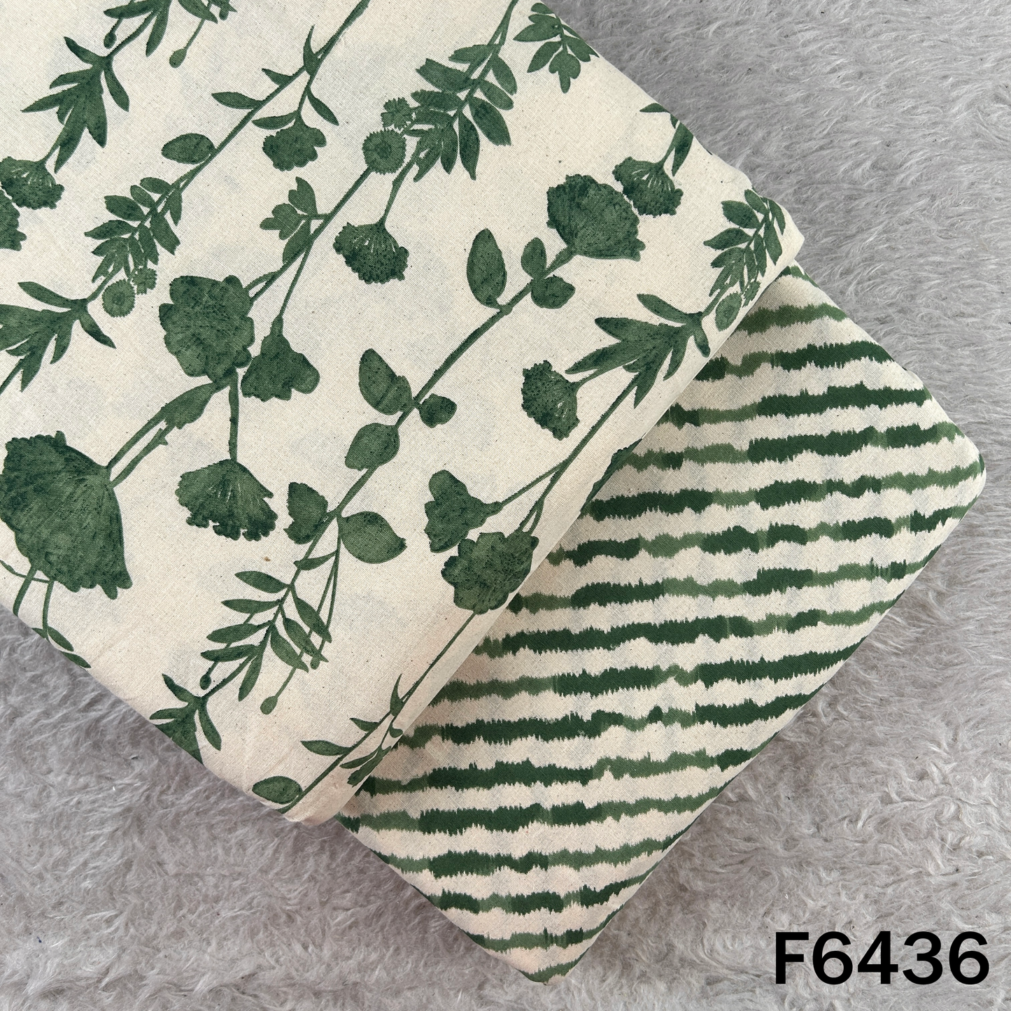 Block Print Flex Cotton Fabric - F6436