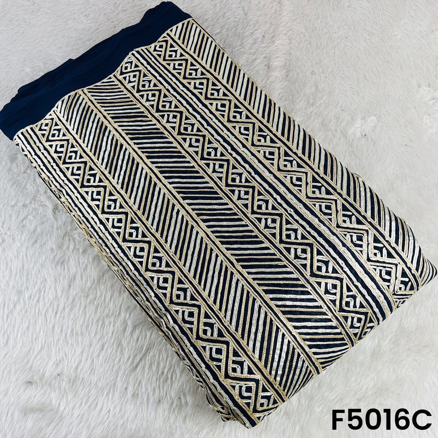 Gota Patti Georgette Fabric-F5016