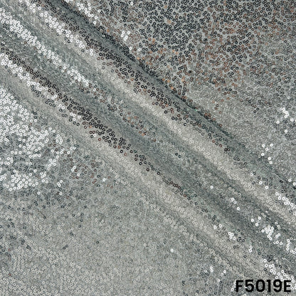 Sequins Embroidered Simmer Lycra Fabric-F5019