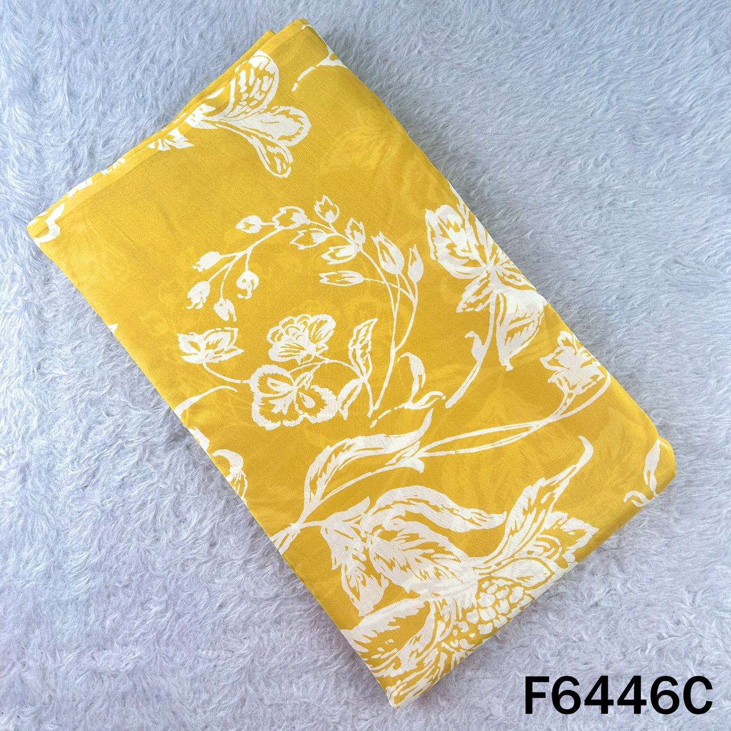 Digital Print Pure Silk Chanderi Fabric - F6446