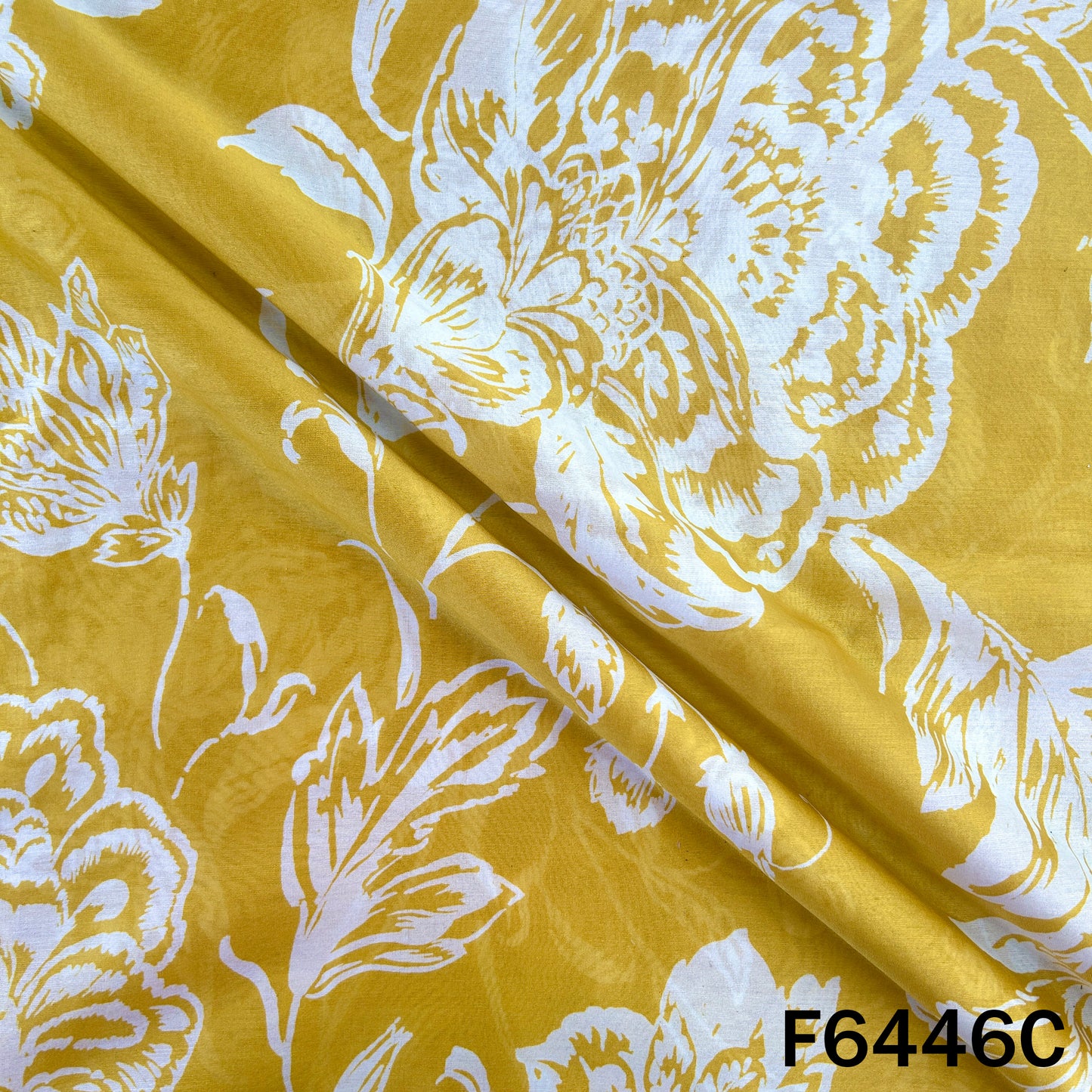 Digital Print Pure Silk Chanderi Fabric - F6446