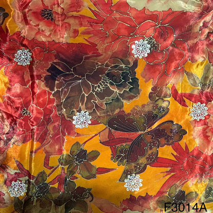 Cut Dana Work Sequins Crepe Fabric-F3014